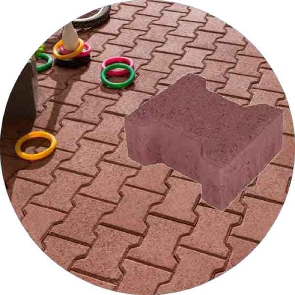 Éco-pavé En H en plastique recyclé