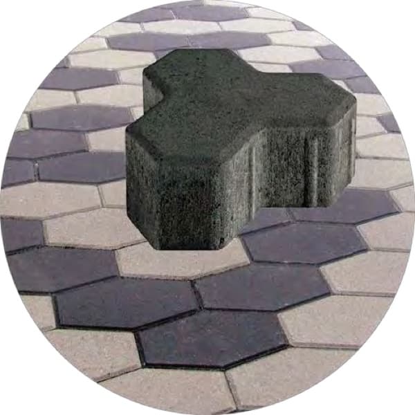 Éco-pavé Hexagonal en plastique recyclé